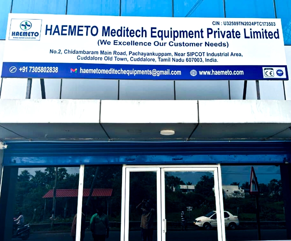 HAEMETO Meditech Equipment Private Limited office and manufacturing facility in Cuddalore Tamil Nadu